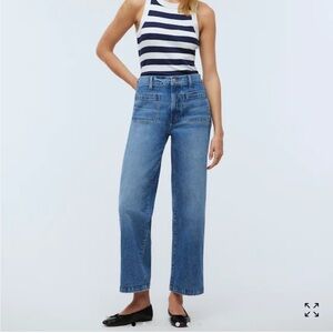 The Emmett Wide-Leg Full Length Jean: Patch Pocket Edition size 23